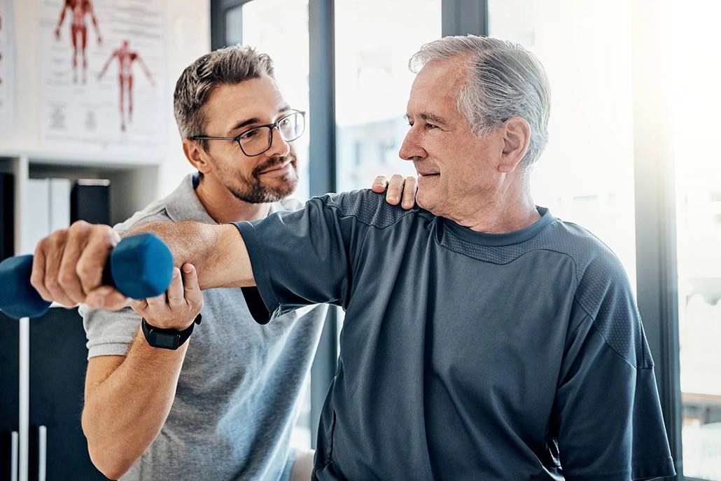 People relief in Spondylosis through physical rehabilitation exercises