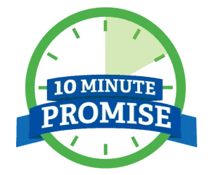 10 minute promise logo.