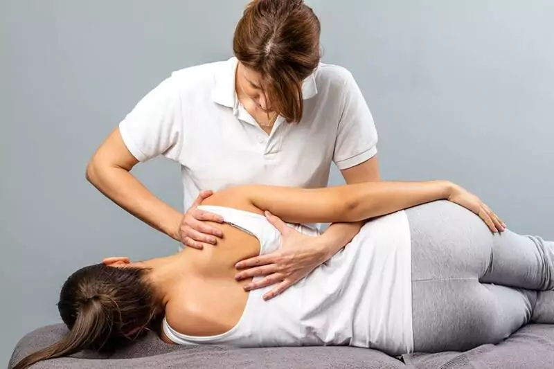 Patient receiving Massage Therapy