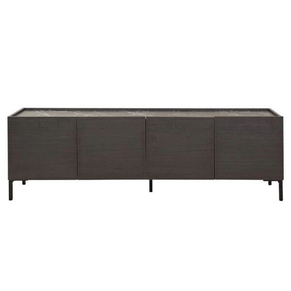 Έπιπλο τηλεόρασης Calliope  wenge-μαύρο μαρμάρου 180x44x57εκ