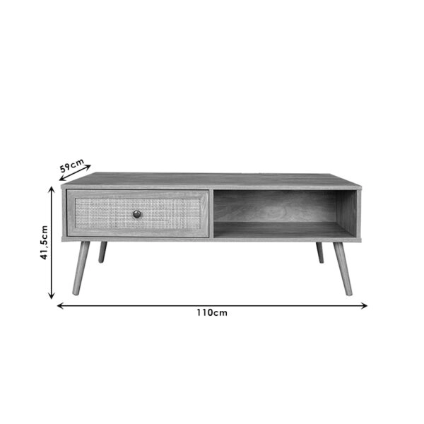 Τραπέζι σαλονιού Oslo  sonoma 110x59x41,5εκ