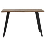 Κονσόλα Gallant  MDF καρυδί - πόδι μαύρο 120x40x76εκ