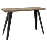 Κονσόλα Gallant  MDF καρυδί - πόδι μαύρο 120x40x76εκ
