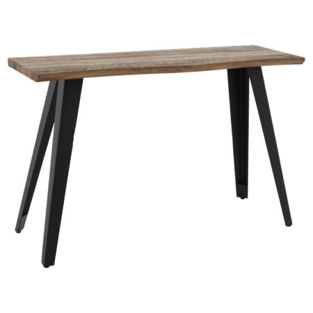Κονσόλα Gallant  MDF καρυδί - πόδι μαύρο 120x40x76εκ