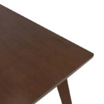 Τραπέζι Benson  MDF με καπλαμά χρώμα καρυδί 150x90x75εκ