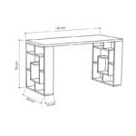 Γραφείο Labirent  λευκό 140x60x75εκ