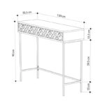 Κονσόλα Elettra  καρυδί-μαύρο 110x35.5x90εκ