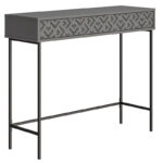 Κονσόλα Elettra  ανθρακί-μαύρο 110x35.5x90εκ