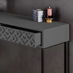 Κονσόλα Elettra  ανθρακί-μαύρο 110x35.5x90εκ