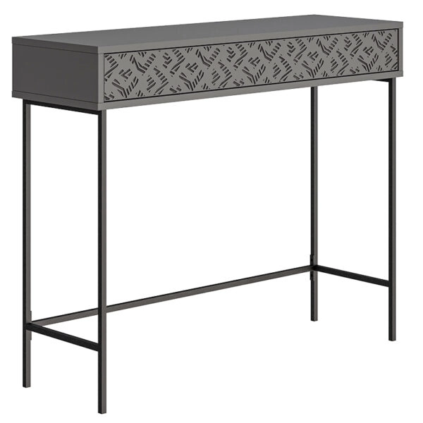 Κονσόλα Elettra  ανθρακί-μαύρο 110x35.5x90εκ