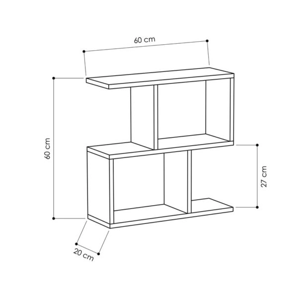 Βοηθητικό τραπέζι Homemania  λευκό antique 60x20x60εκ