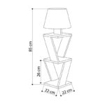 Φωτιστικό δαπέδου PWL-1231  Ε27 λευκό 22x22x85εκ