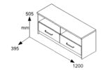 Έπιπλο τηλεόρασης OLYMPUS  χρώμα wenge 120x39,5x50εκ