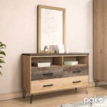 Τουαλέτα κρεβατοκάμαρας Bruno  χρώμα viscount - toro 121x39,5x168,5εκ