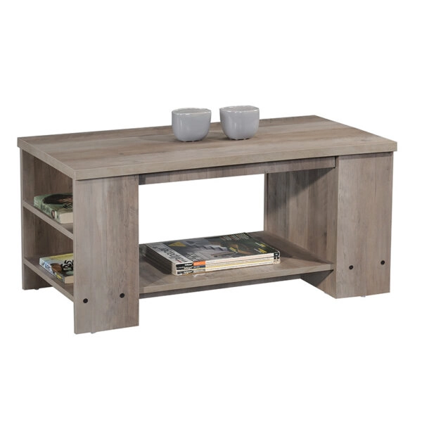 Τραπέζι σαλονιού Tara  rustic oak 90x46x43εκ