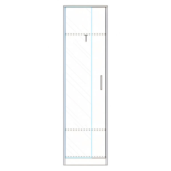 Ντουλάπα  KINE Φυσικό Μοριοσανίδα 60x40x180cm