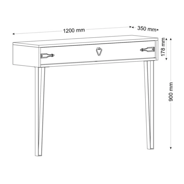 Κονσόλα  Thira Καφέ 120x35x90cm