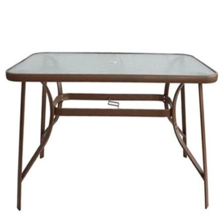 Τραπέζι Μεταλλικό ArteLibre SUN Καφέ 150x90x70cm