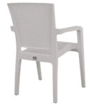 Καρέκλα Κήπου  Λευκό Rattan 58x55x87cm