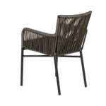 Πολυθρόνα Κήπου  BLUENILE Μαύρο/Γκρι Αλουμίνιο/Rattan 55x65x81cm