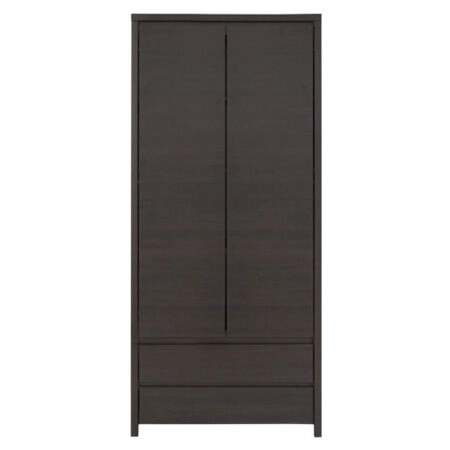 Ντουλάπα ρούχων δίφυλλη Selina  wenge 90x55.5x200.55εκ