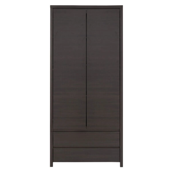 Ντουλάπα ρούχων δίφυλλη Selina  wenge 90x55.5x200.55εκ