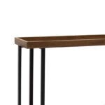 Κονσόλα Nolan  καρυδί-μαύρο 140x30x85εκ