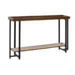 Κονσόλα Nolan  καρυδί-μαύρο 140x30x85εκ