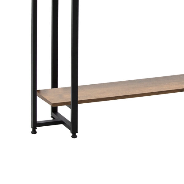 Κονσόλα Nolan  καρυδί-μαύρο 140x30x85εκ