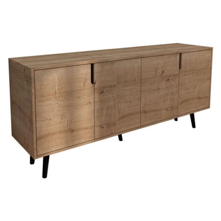 Μπουφές Sennan  μελαμίνης oak 180x45x80εκ