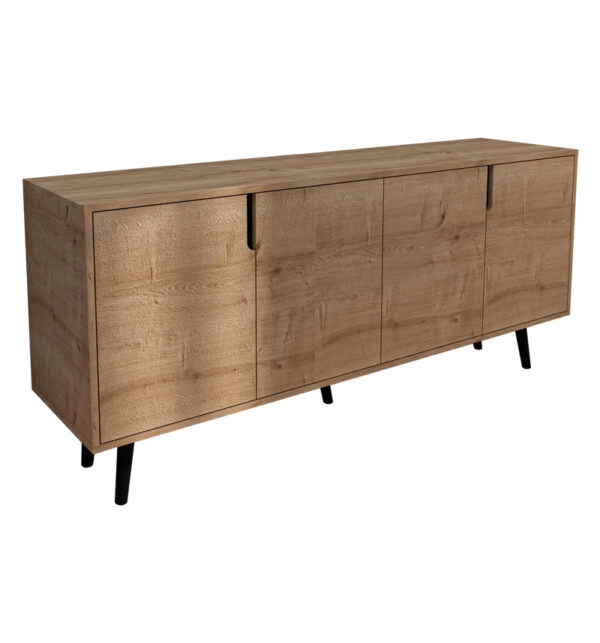 Μπουφές Sennan  μελαμίνης oak 180x45x80εκ