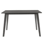 Tραπεζαρία Benson - Orlean  σετ 5τμχ rustic grey-ύφασμα γκρι 120x75x75εκ