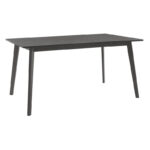 Tραπεζαρία Benson - Orlean  σετ 7τμχ rustic grey - ύφασμα γκρι 150x90x75εκ