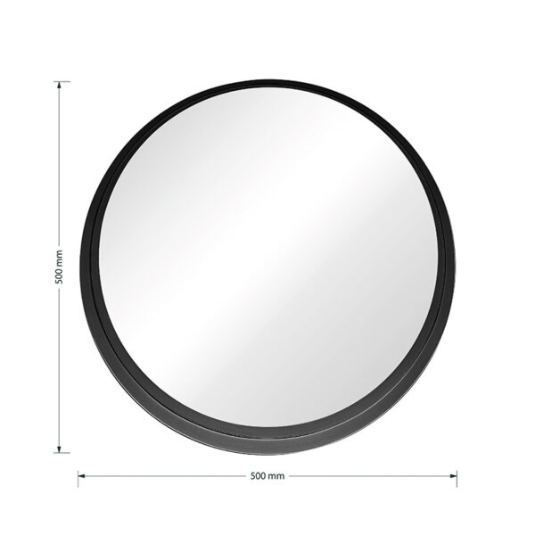 Καθρέπτης Round 3  μαύρο 50x8x50εκ