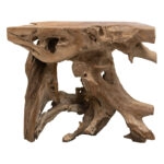 Κονσόλα Root  χειροποίητη teak ξύλο φυσικό 100x40x80εκ
