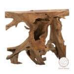 Κονσόλα Root  χειροποίητη teak ξύλο φυσικό 100x40x80εκ