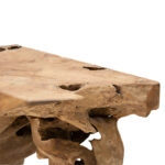 Κονσόλα Root  χειροποίητη teak ξύλο φυσικό 100x40x80εκ