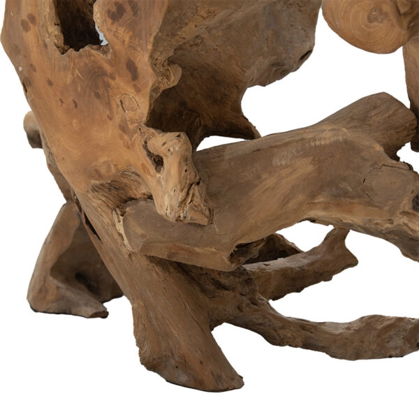 Κονσόλα Root  χειροποίητη teak ξύλο φυσικό 100x40x80εκ