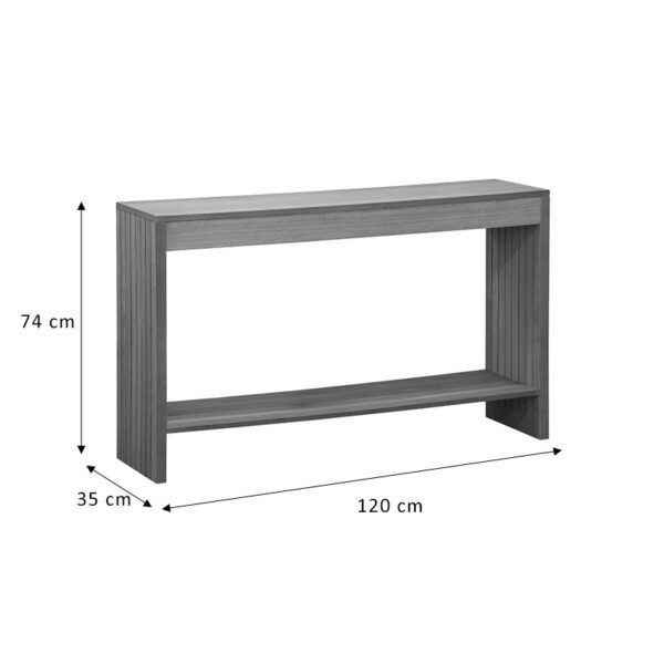 Κονσόλα Focused  MDF φυσικό 120x35x74εκ