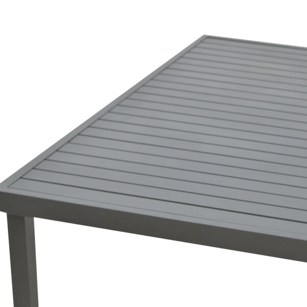 Τραπέζι Kliton   αλουμινίου ανθρακί 150x80x74εκ