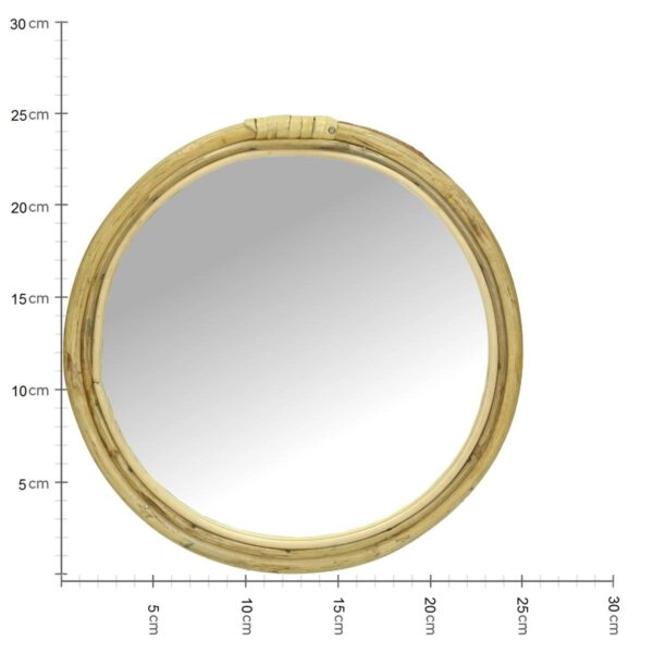 Καθρέπτης  Φυσικό Μπαμπού 25x1.5x25cm