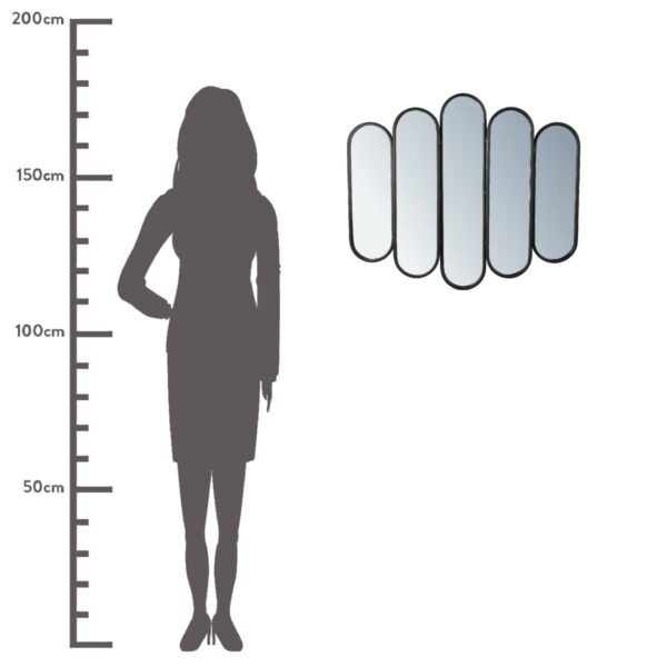 Καθρέπτης  Μαύρο Μέταλλο 65.5x5x56cm