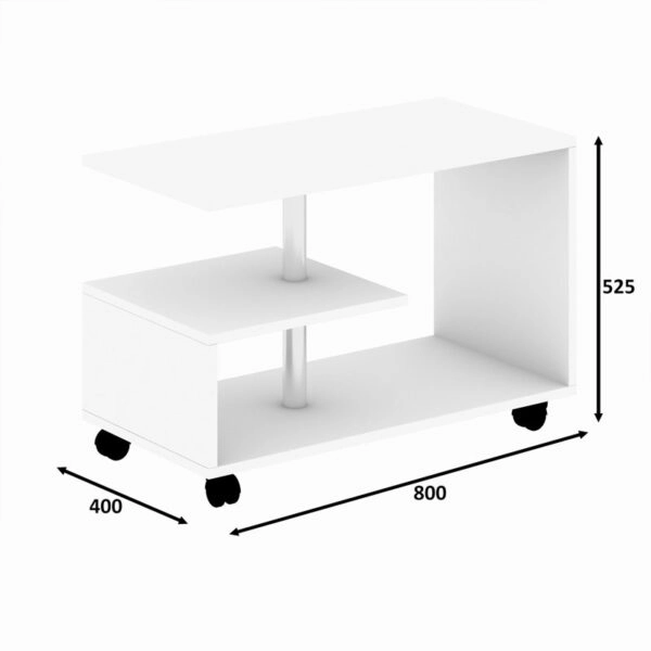 Τραπέζι σαλονιού PWF-0563  φυσικό 80x52x40εκ