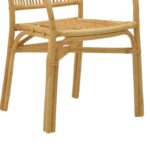 Πολυθρόνα Drein Inart φυσικό rattan 56x56x84εκ