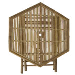 Τραπέζι Nando  πτυσσόμενο bamboo φυσικό 114x100x75εκ