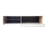 Έπιπλο TV Solo 163x41x38cm Sonoma με Wenge και MDF Καμπυλωτό τελείωμα στις πόρτες