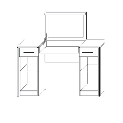 Τουαλέτα Scarlet Σονόμα-Βέγκε 122x46x76-117.5εκ