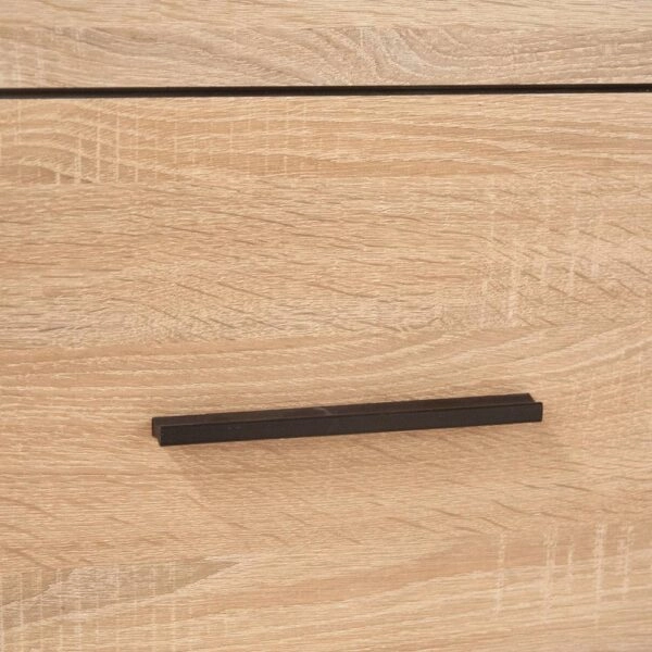 Μπουφές Solo 80x34x74cm Sonoma με Wenge και MDF Καμπυλωτό τελείωμα στις πόρτες