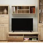 Damis Επιπλο TV 134x45x39εκ Με MDF Διακόσμηση Sonoma