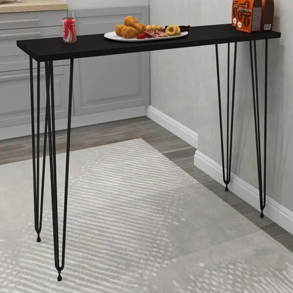 Κονσόλα Bruce  μαύρο 90x35x85εκ